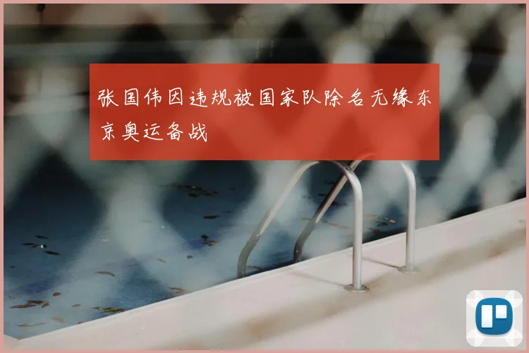 张国伟因违规被国家队除名无缘东京奥运备战